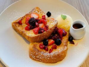 フレンチトーストを一晩漬