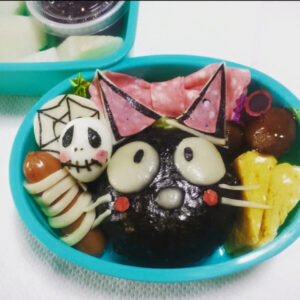 ハロウィンキャラ弁 黒猫
