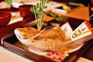 七五三　鯛の塩焼き