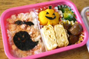 ハロウィンキャラ弁 コウモリ