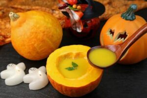 ハロウィンかぼちゃポタージュ