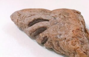 三角チョコパイ,温め直す