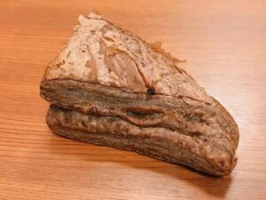 三角チョコパイ,温め直す
