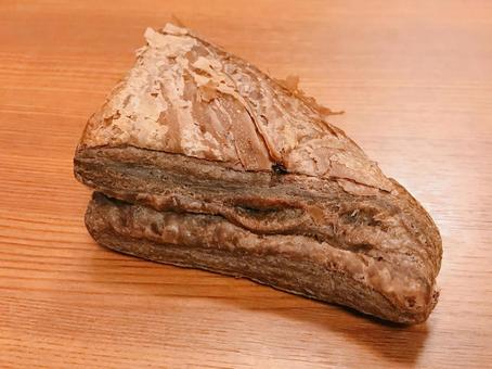 三角チョコパイ,温め直す