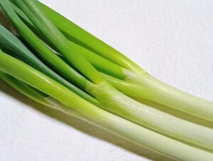 固いネギ