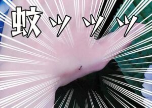 蚊叩く