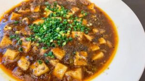 豆腐とひき肉の中華風あんかけ
