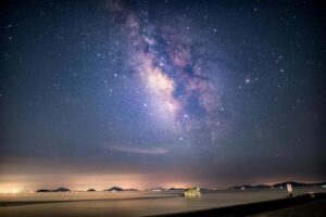 天の川　海沿い