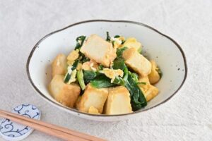 豆腐・厚揚げ・鶏むね肉・豚バラ・キャベツ
