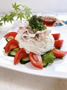 トマトときゅうり　そうめん　マンネリ