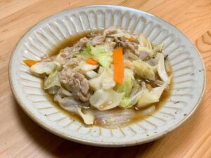 豚バラとキャベツの野菜炒め