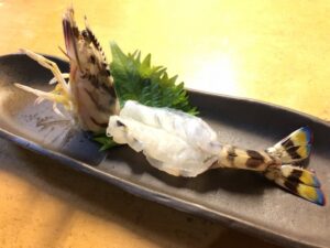 車エビ刺身