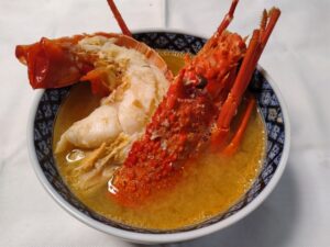 イセエビ　味噌汁