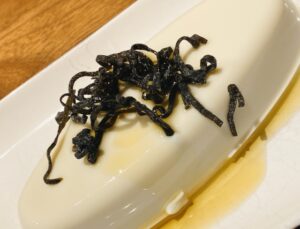 冷奴　塩昆布