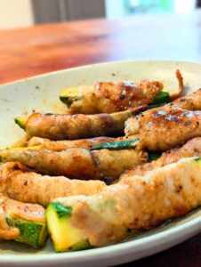 ズッキーニ　肉巻き