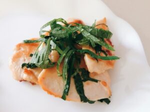 鶏むね肉の大葉焼き