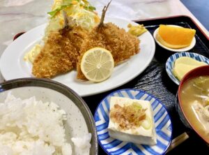 アジフライ 冷奴