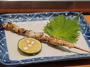 カワハギ 塩焼き
