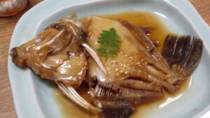 カワハギ 煮つけ