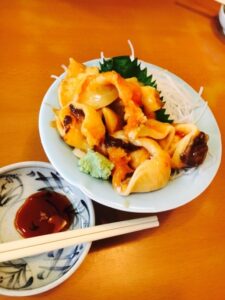 ほや　わさび醤油