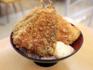 アジフライ丼