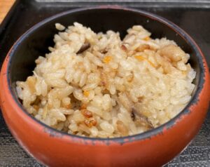 むかご入りの炊き込みご飯