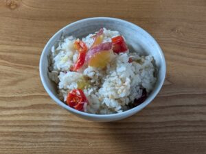 ミニトマトの炊き込みご飯