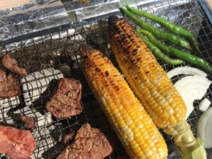BBQ 焼きとうもろこし