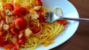 ミニトマトのパスタ