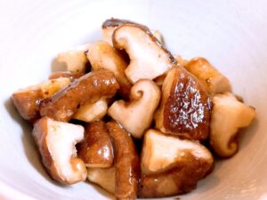 しいたけの甘辛炒め