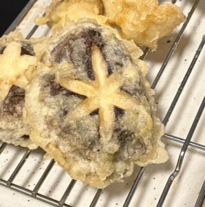 しいたけの天ぷら