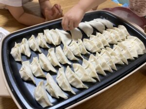 ホットプレート　餃子