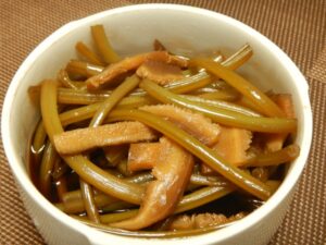 さつまいものつるの佃煮