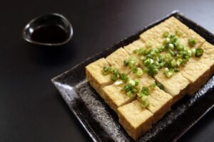 厚揚げのねぎしょうゆ