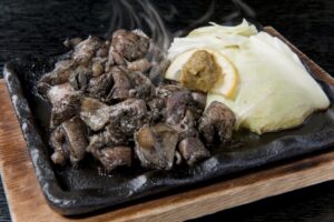 地鶏の炭火焼