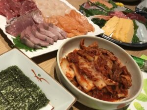 手巻き寿司　キムチ