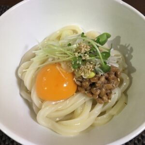 納豆卵うどん
