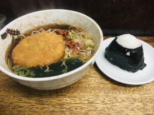 年越しそば おにぎり