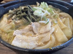 山梨　ほうとう　豚肉