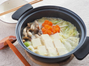 鍋の残り　豆腐