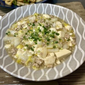 白菜の麻婆風