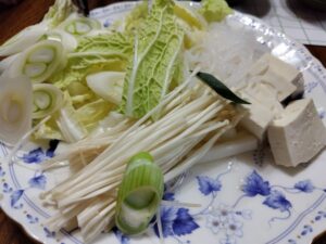白菜や長ねぎ