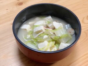 白菜の味噌汁